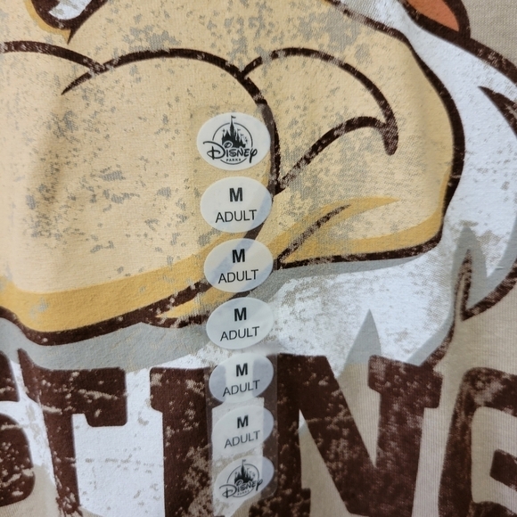 Disney Snow White Grumpy Resting Grump Face t-shirt Tan M - Picture 3 of 6